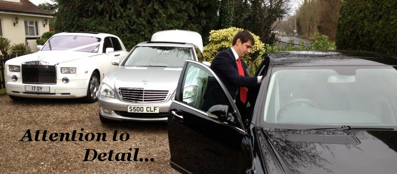 chauffeur driven cars for weddings